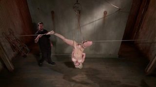 Hog tied bdsm bondage slut toyed